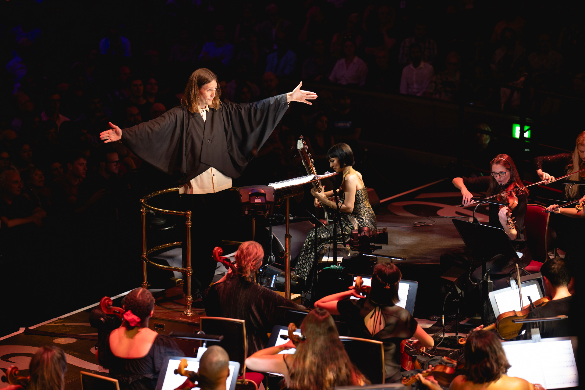 Robert Ames conducting at the Royal Albert Hall